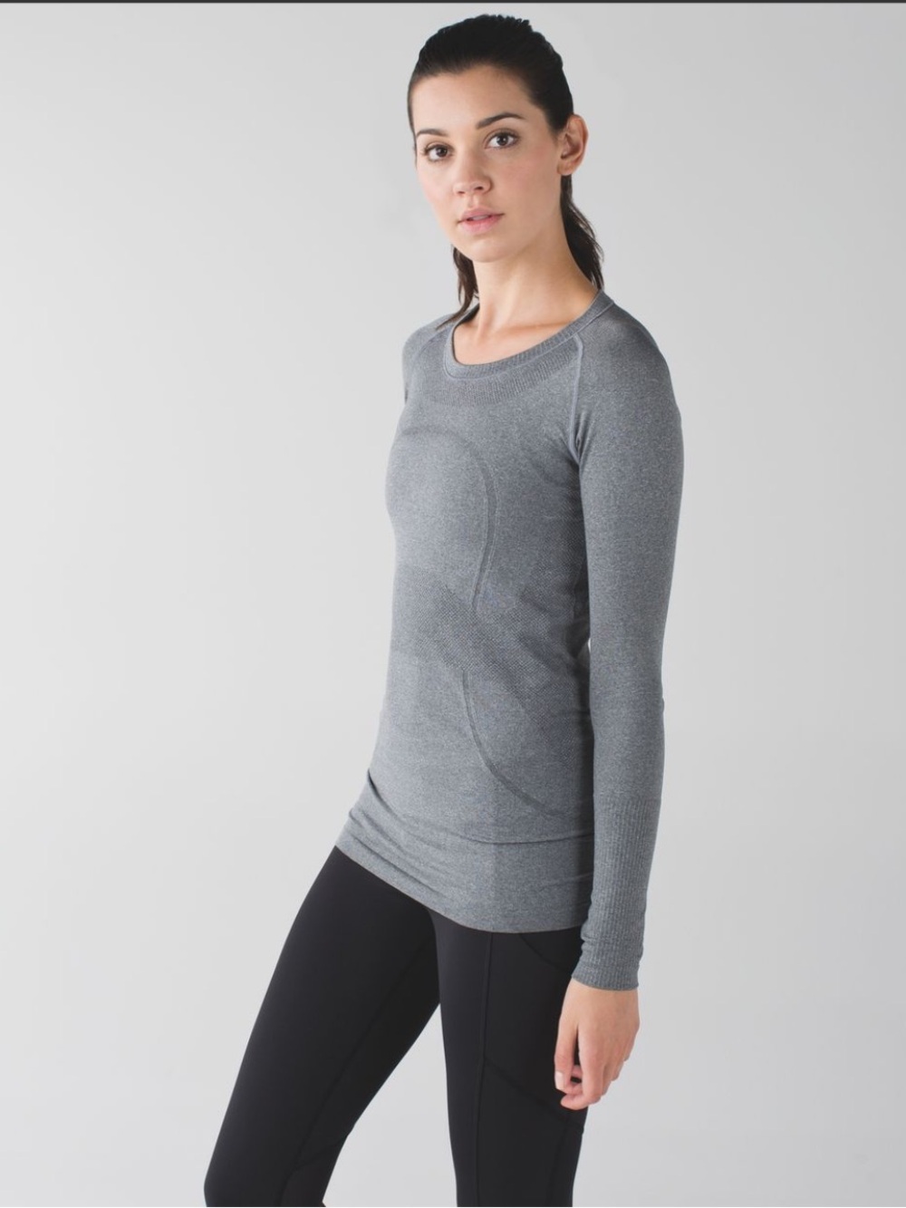 Lululemon Swiftly Tech Long Sleeve Crew Top Lightweight Running Athletic Grey